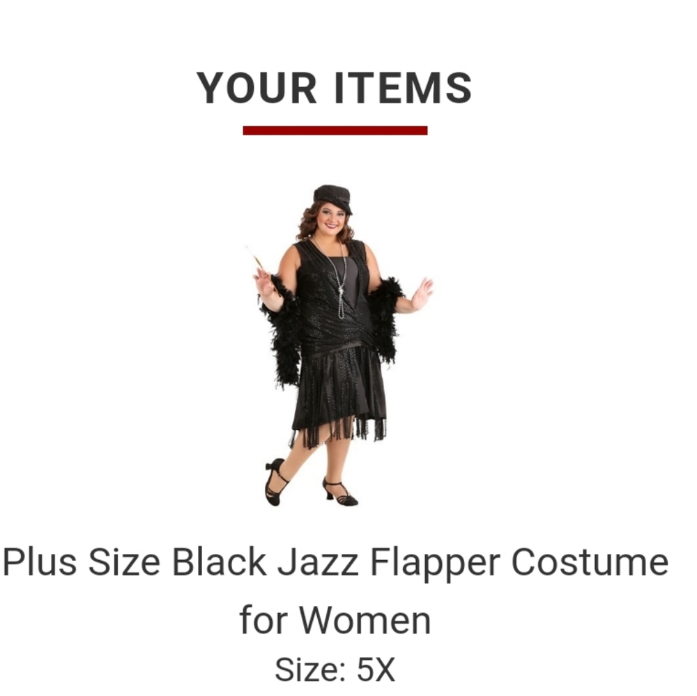 Plus size Flapper costume